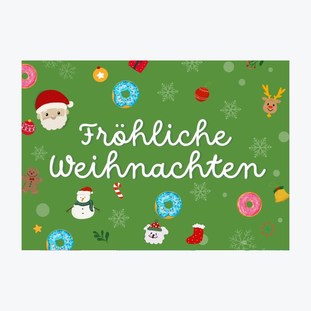 Karte "Fröhliche Weihnachten"