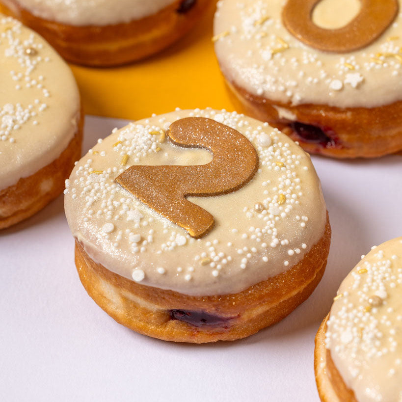 Silvester Donut Geschenkbox (vegan)