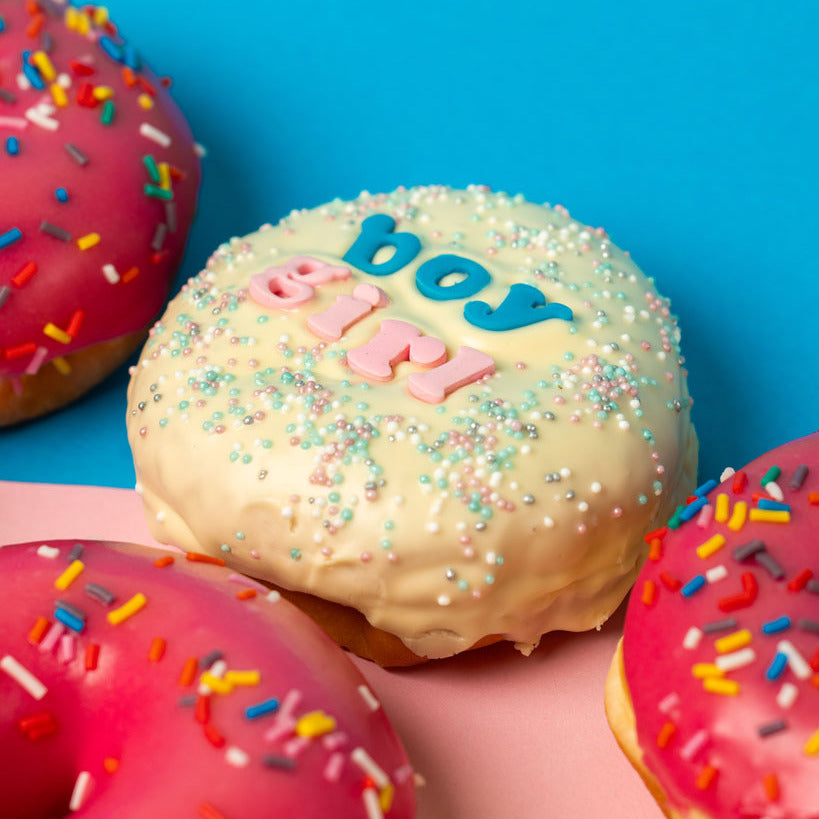 Gender Reveal Donut Geschenkbox (vegan)