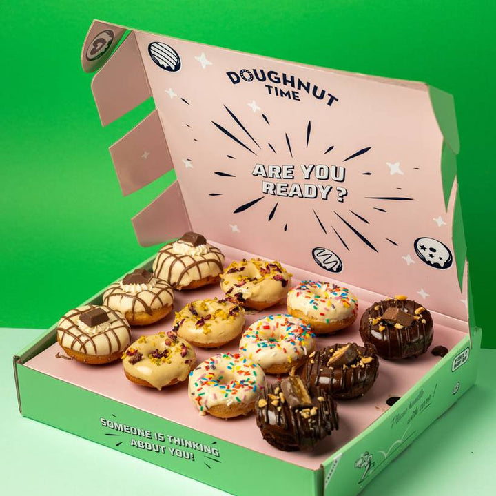 "Choccy Squad" glutenarme Mini Kuchen-Donut Geschenkbox