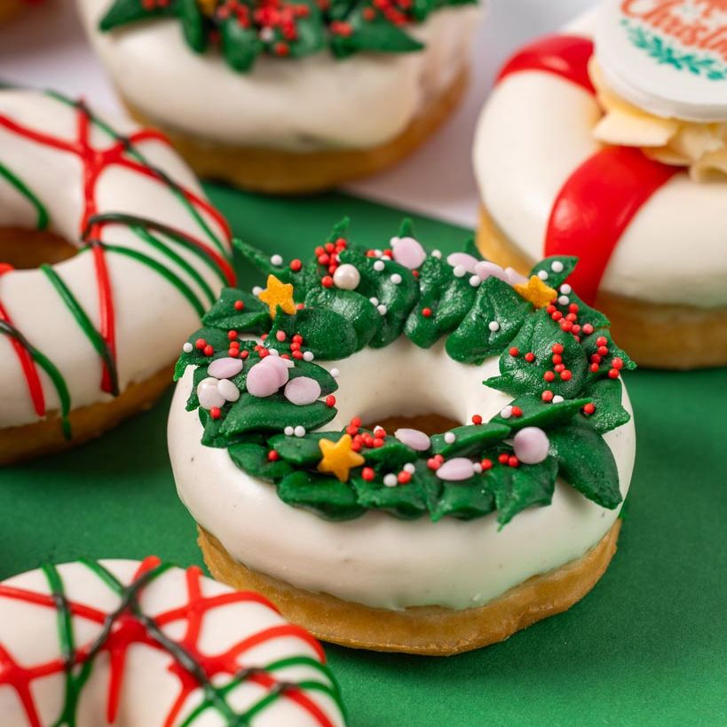 Weihnachten Partybox XL - 60 Mini-Donuts