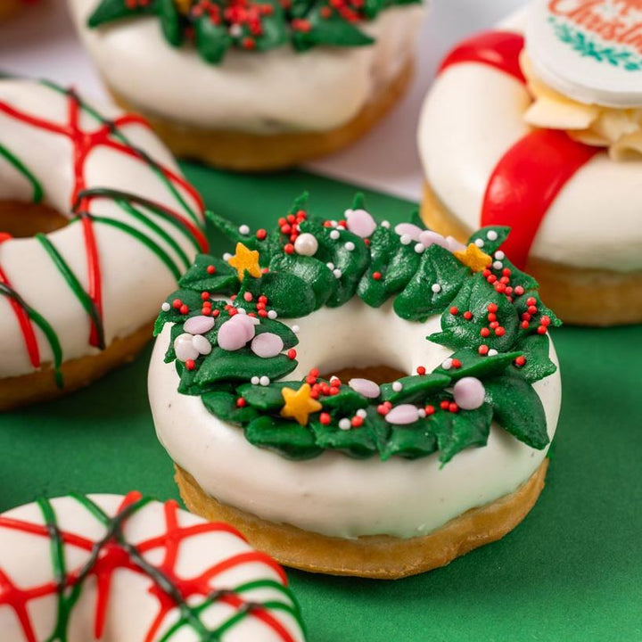 Weihnachten Officebox XL - 60 Mini-Donuts mit Logo