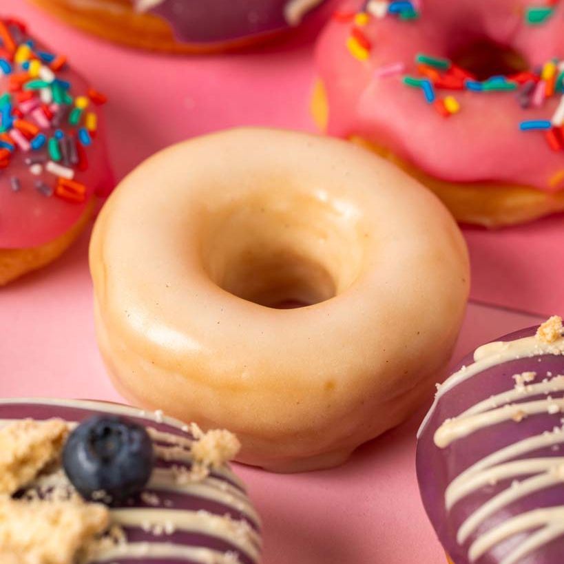 "Pink Party" Mini-Donut Geschenkbox (vegan)